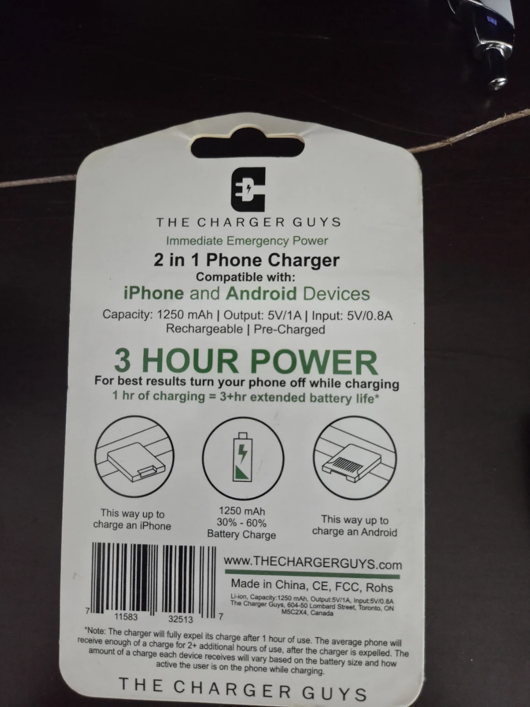 The Charger Guys 3-Hour Power Emergency Phone Charger - photo 2