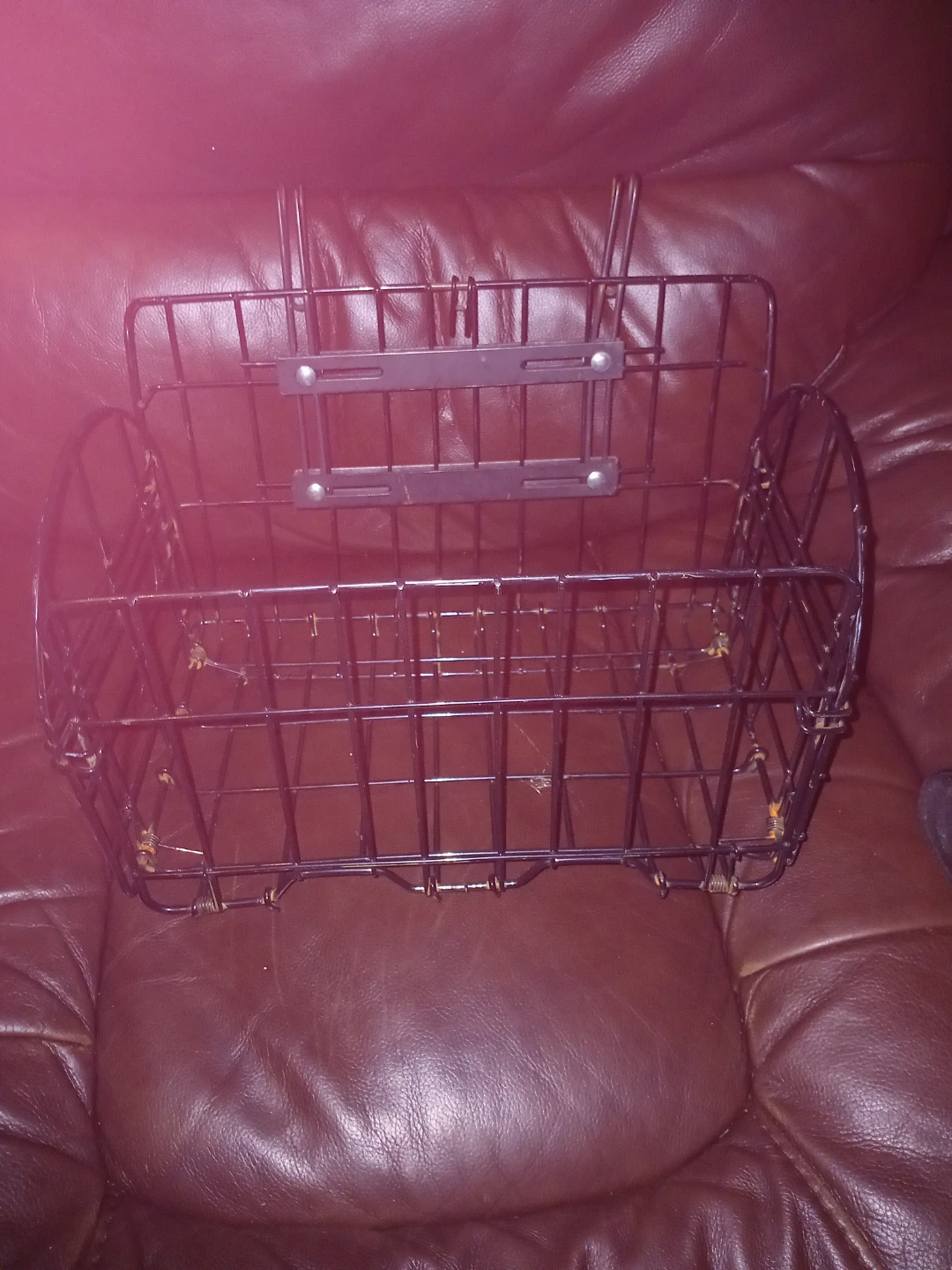 Black Wire Bicycle Basket