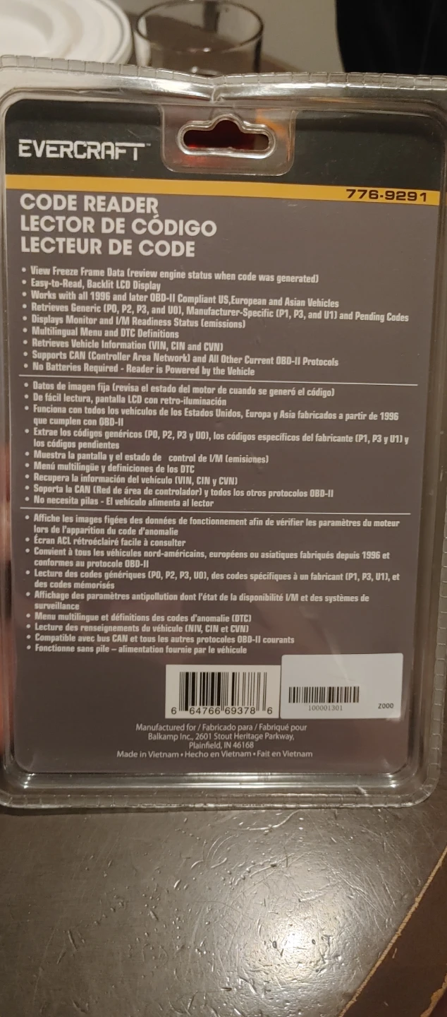 Evercraft Code Reader OBDII/EOBD - photo 2