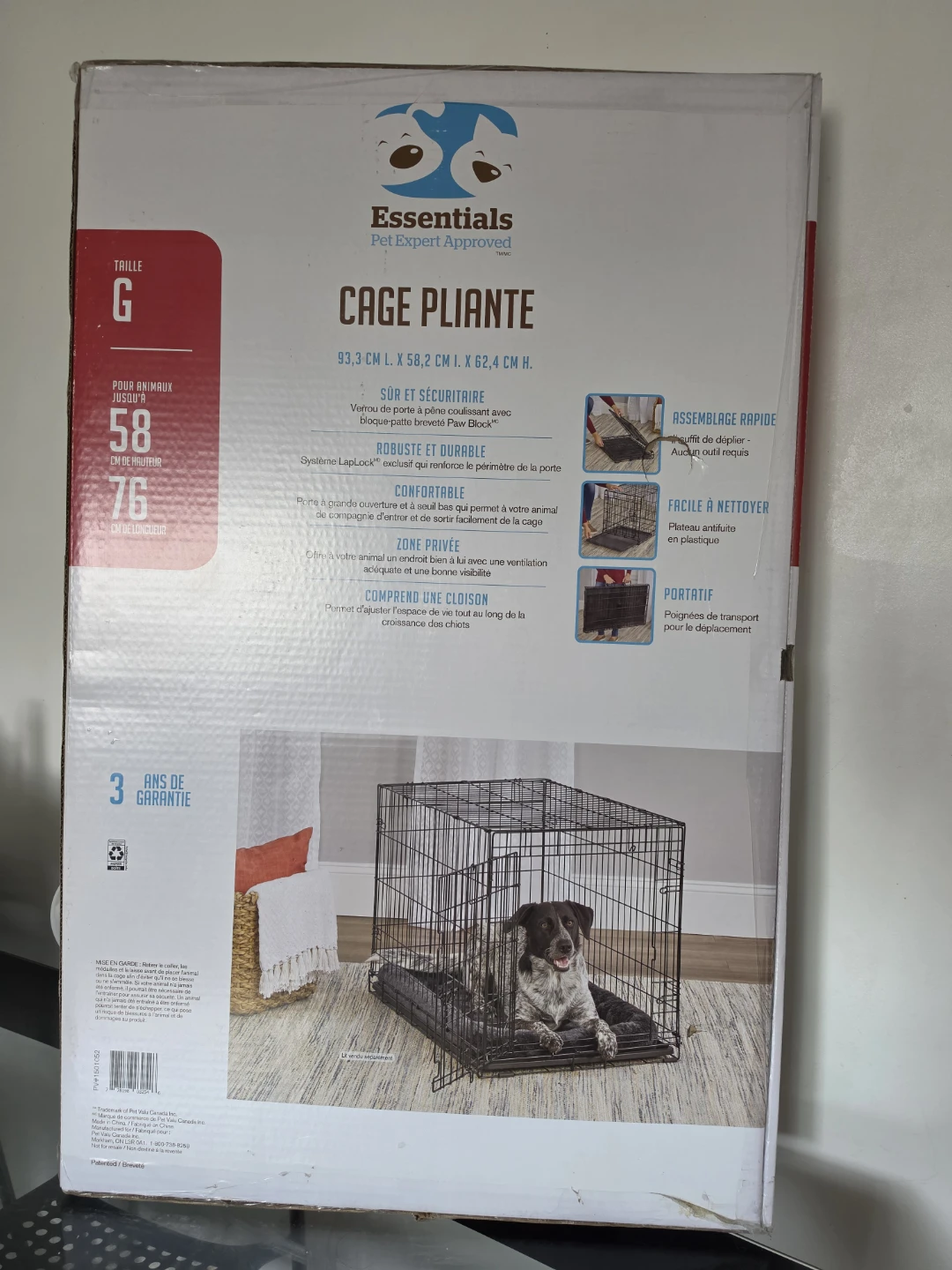 Essentials Pet Expert Approved Folding Dog Crate - Large - photo 2