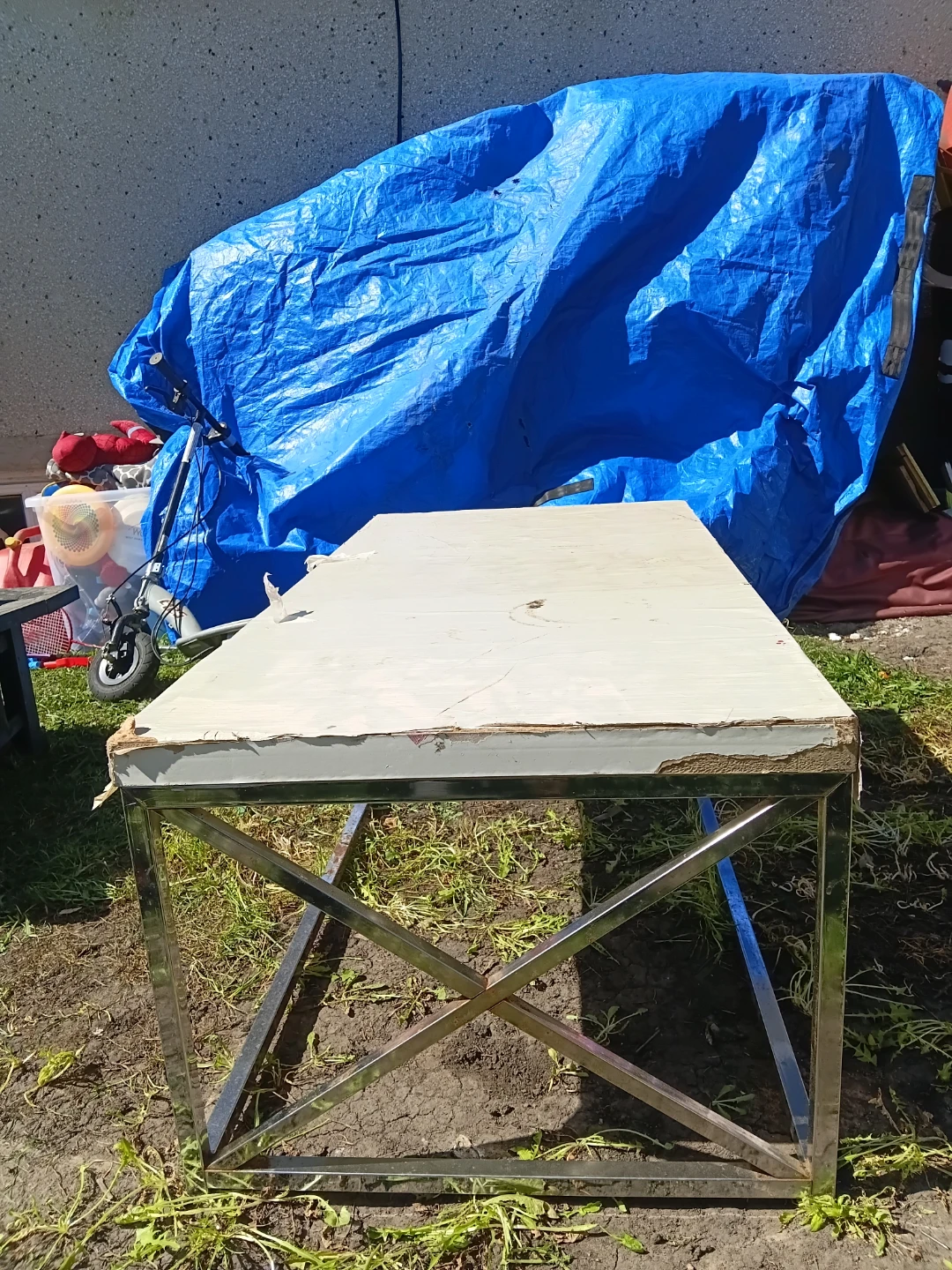 Coffee Table with Metal Frame - photo 2