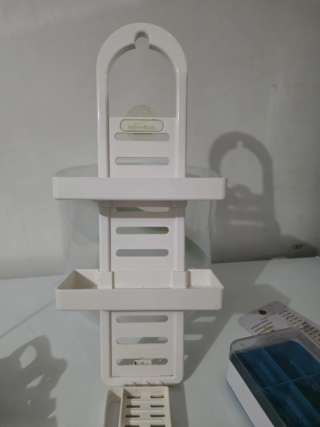 White 3-Tier Over-the-Shower Rack
