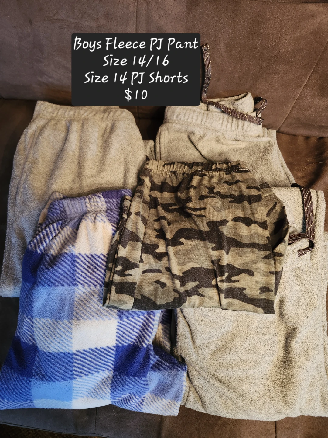 Boys Fleece Pajama Pants and Shorts