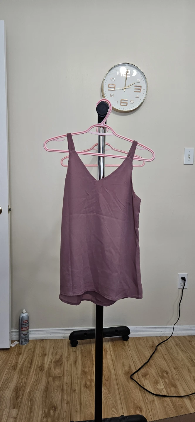 Suzy shier Mauve V-neck camisole top - photo 2