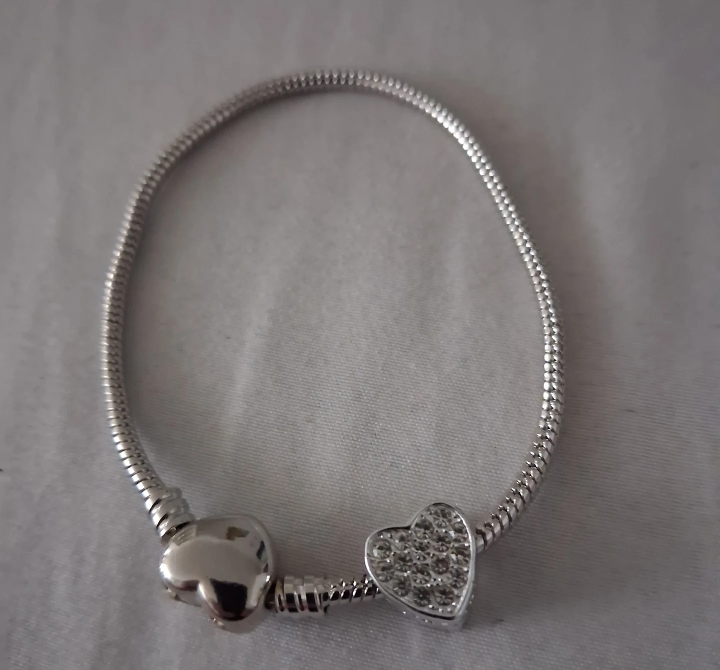 Silver tone necklace and bracelet set - photo 3