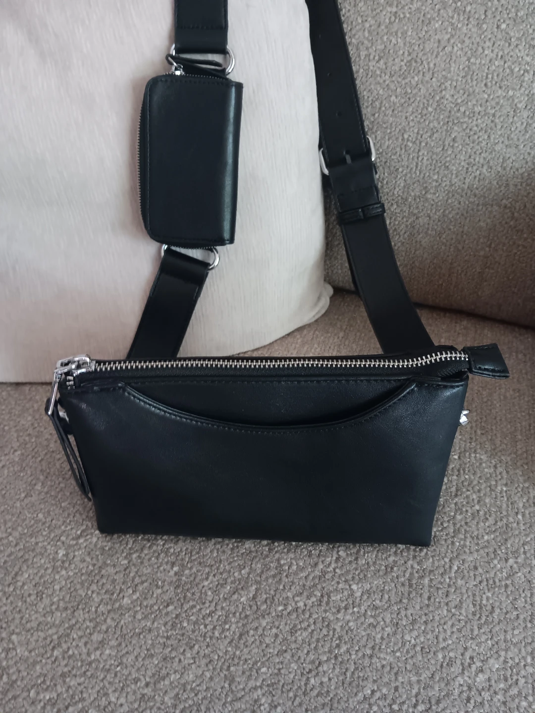 Antik Kraft Black Crossbody Bag with Additional Pouch - photo 2