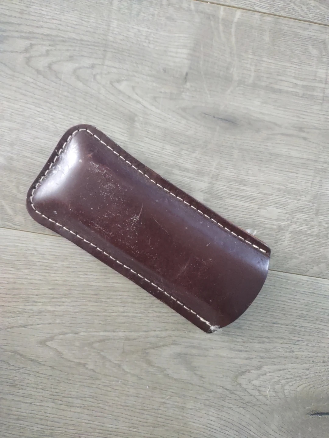 Brown Leather Glasses Case - photo 2