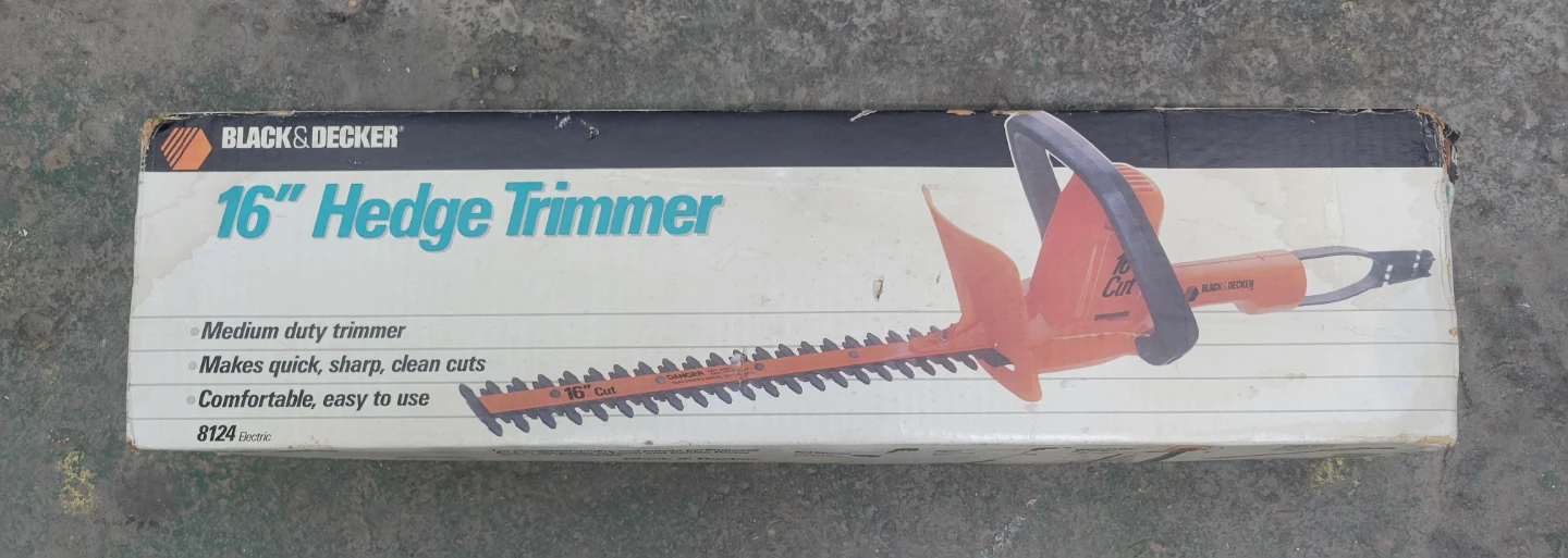 Brand new Black & Decker 16" Electric Hedge Trimmer
