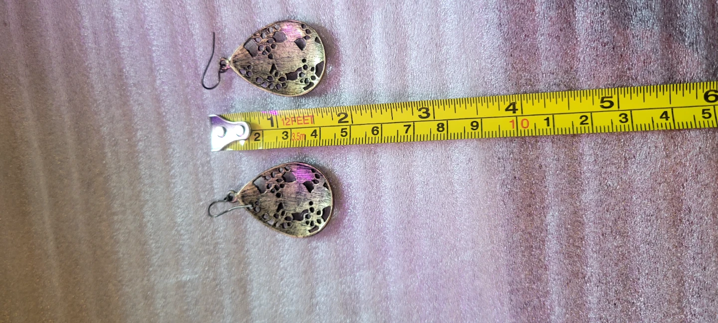Teardrop Floral Dangle Earrings - photo 5