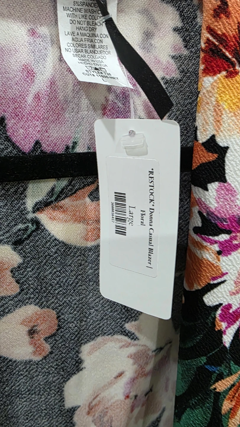 Black Floral Blazer - MOA Collection - photo 4