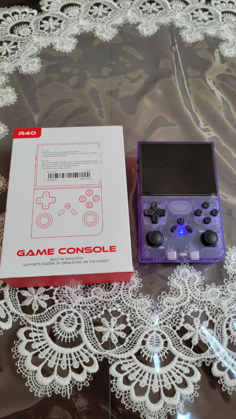 Purple Portable Handheld Gaming Console with Dual Analog Sticks - photo 2