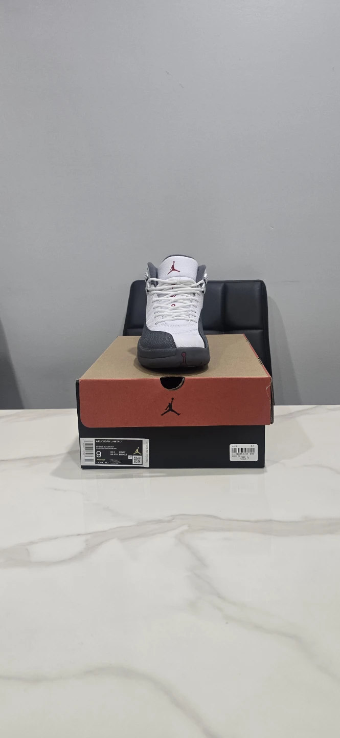 Air Jordan 12 White Dark Gray size 9 - photo 4