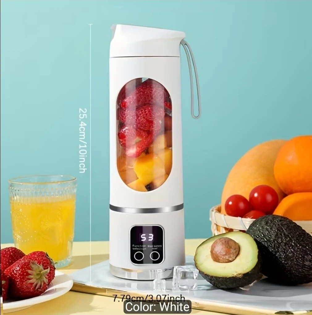 Portable USB Rechargeable Blender - 450ml