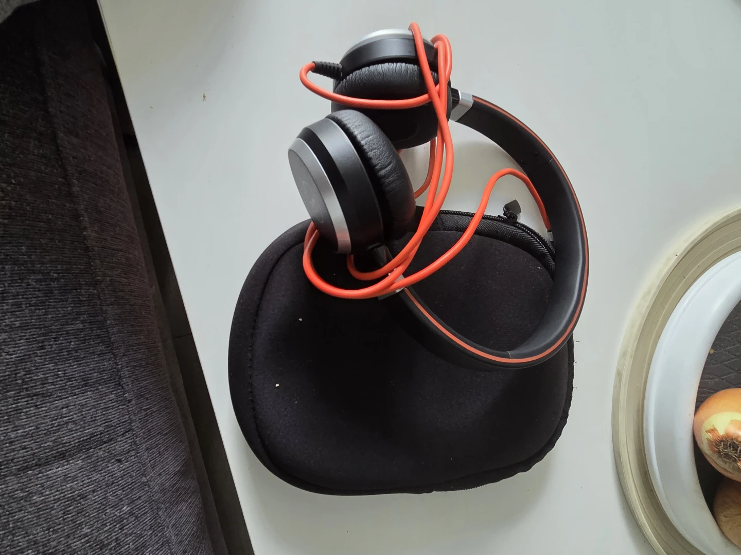 Jabra Black/Orange Headphones with Case - photo 5
