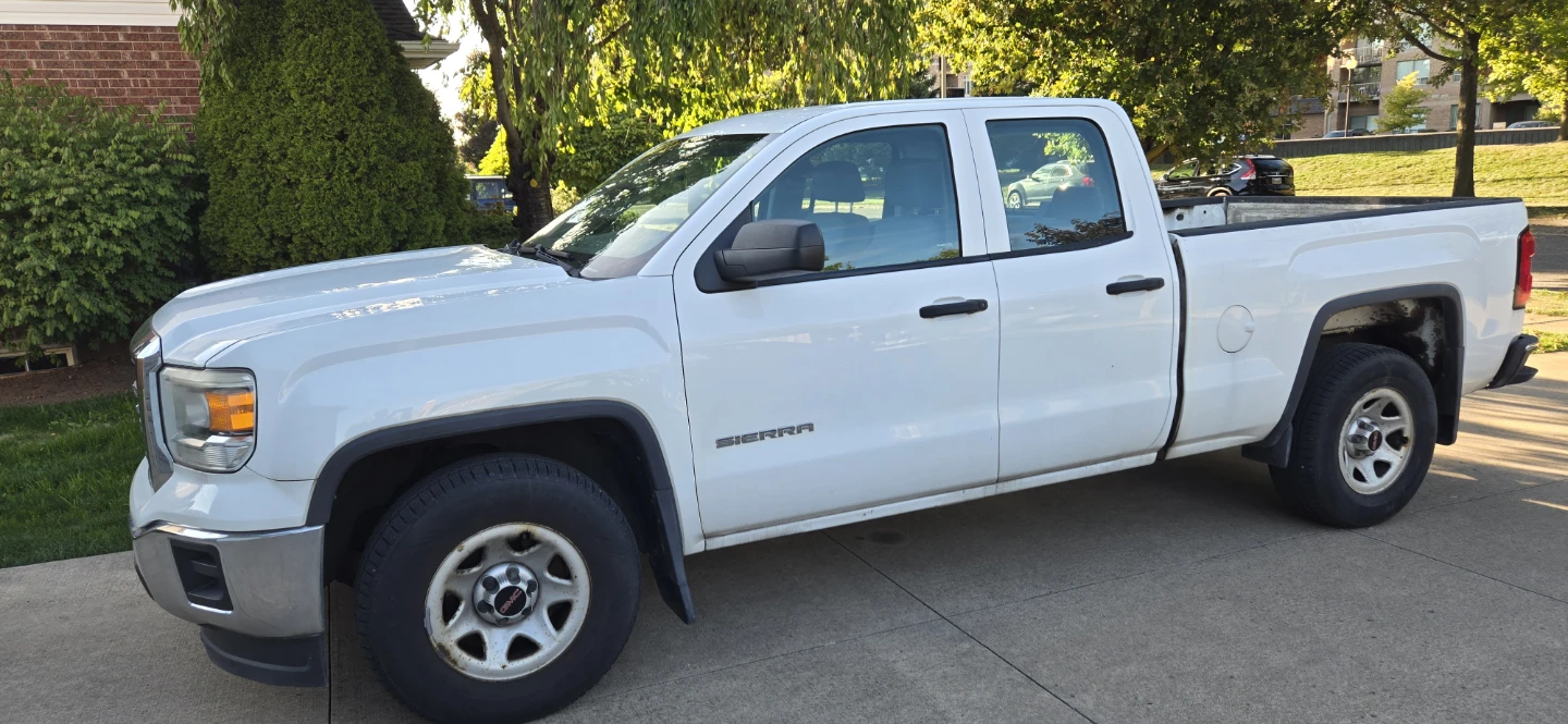 White GMC Sierra Pickup Truck