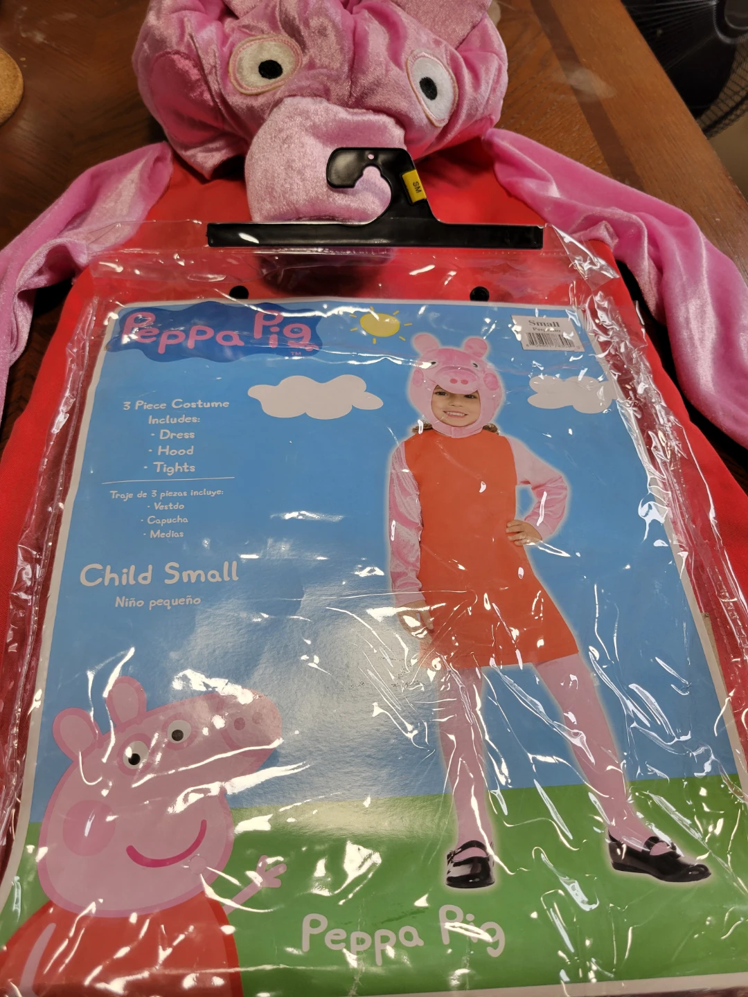 Official Peppa Pig 3-Piece Halloween Costume - Small (Fits 4-6) - photo 2