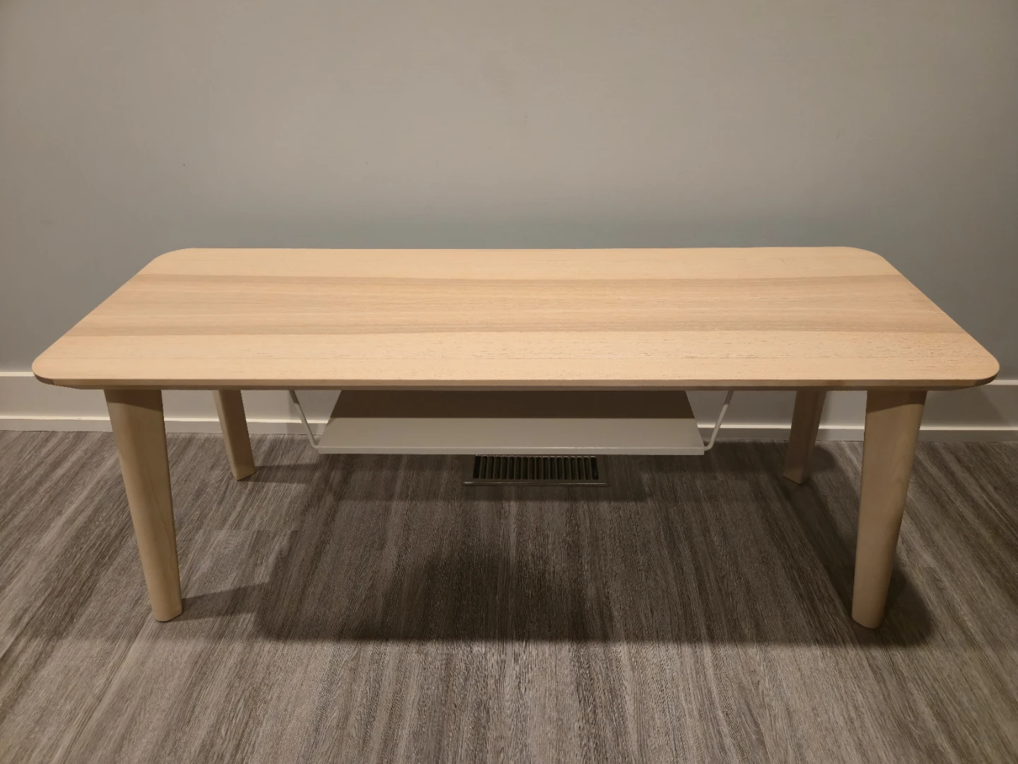 Wooden Coffee Table with Shelf - photo 4