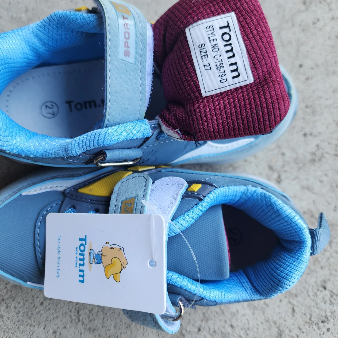 Tom.m Kids Sport Shoes Size 27 Blue - photo 2