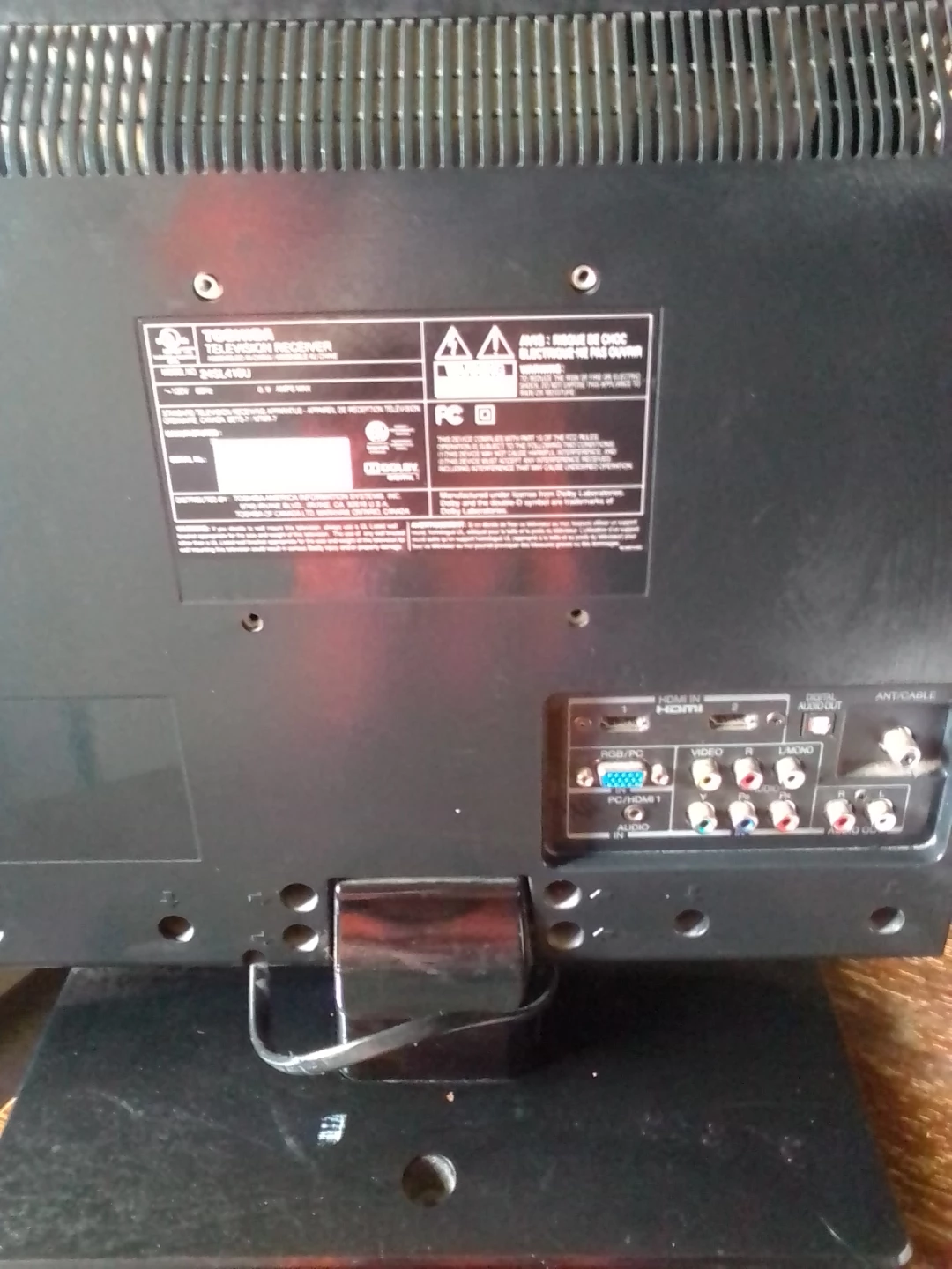 Toshiba 24" Television Receiver - photo 5