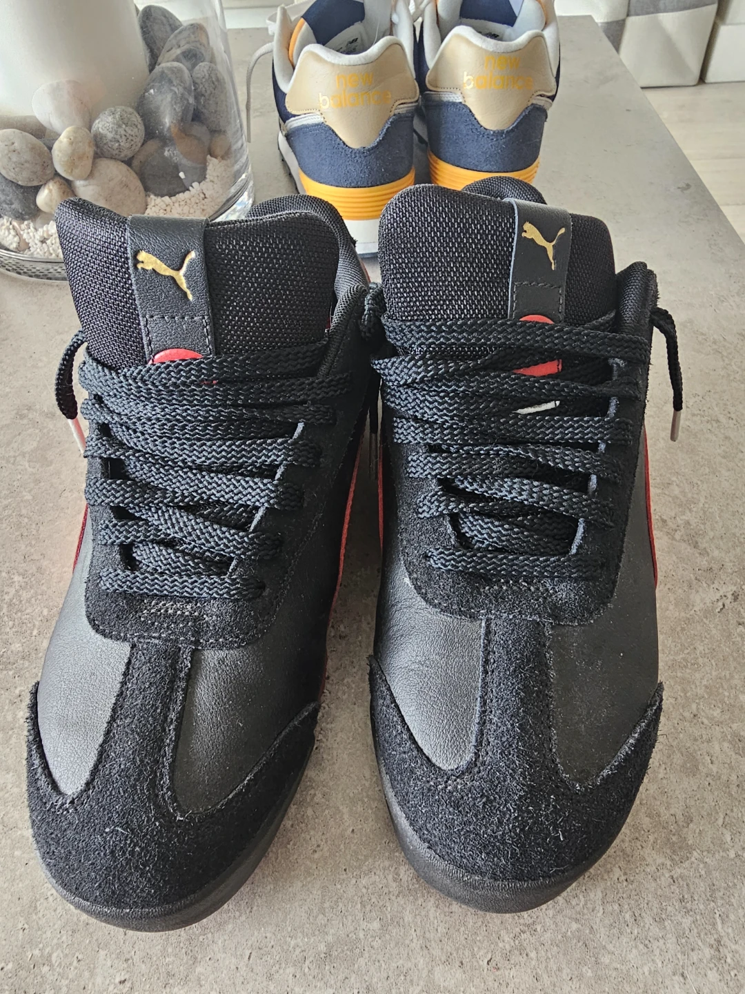 Puma Black & Red Suede Sneakers - photo 2