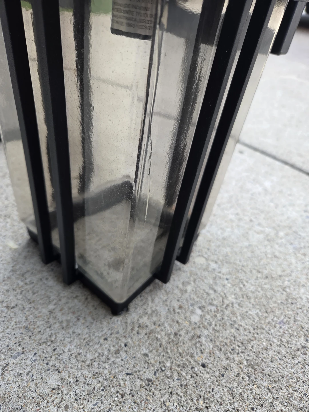 Set of 3 Black Outdoor Wall Sconces - photo 3