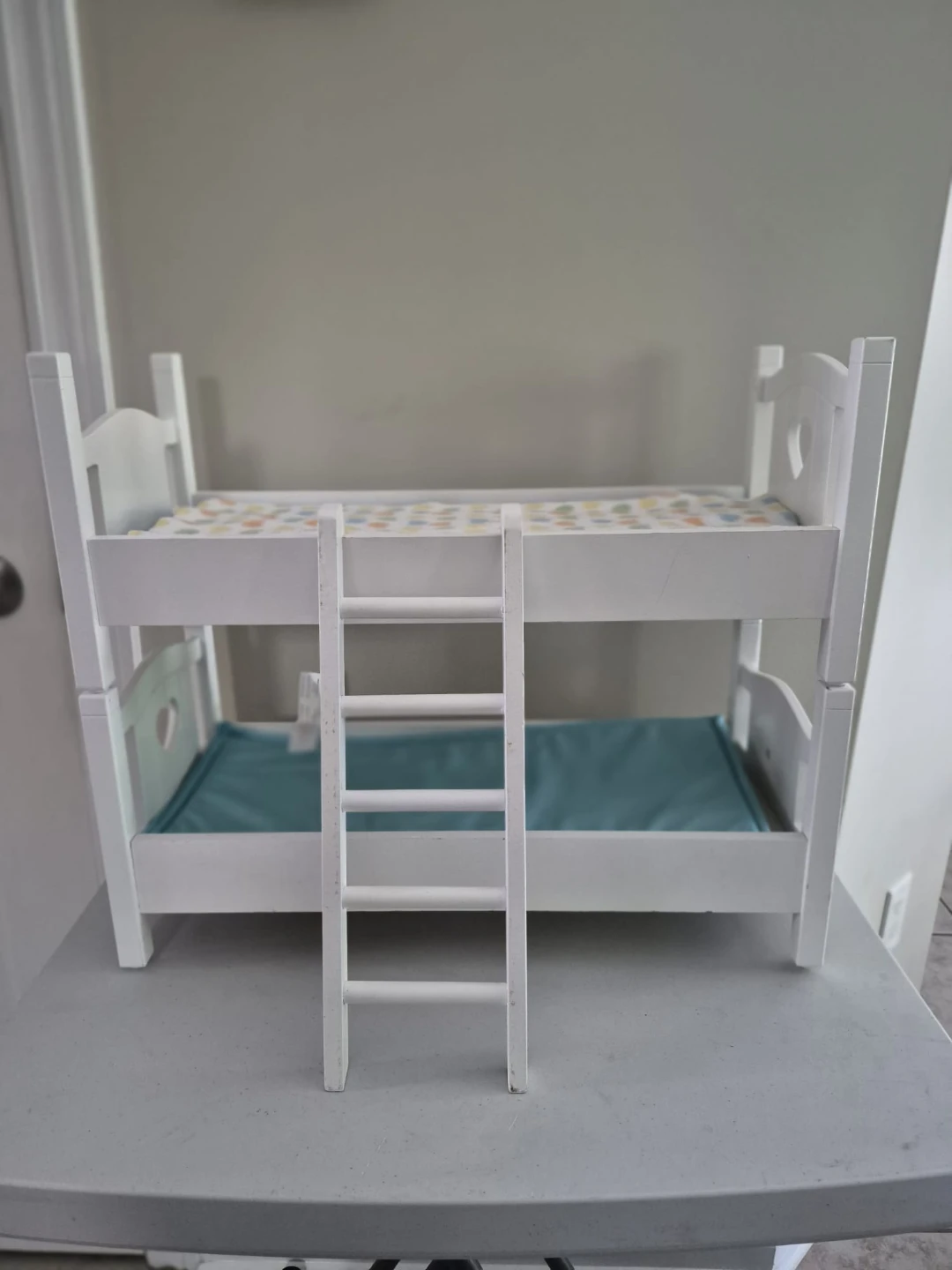 Melissa & Doug White Doll Bunk Bed with Ladder