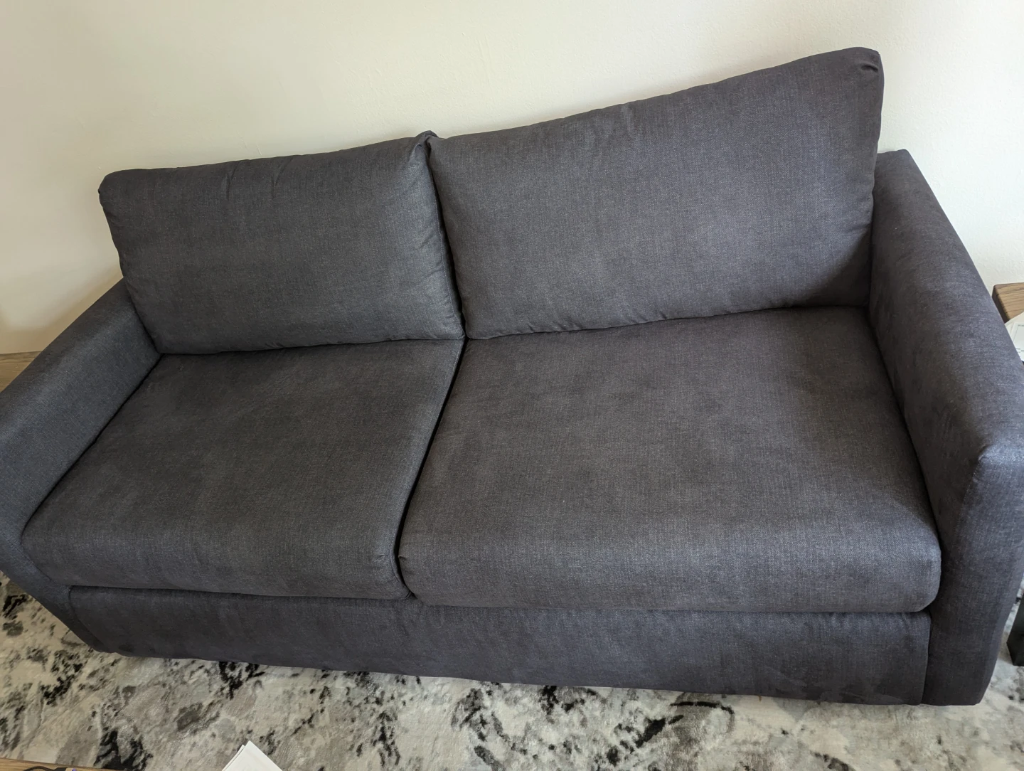 Dark Gray Sofa and Armchair Set