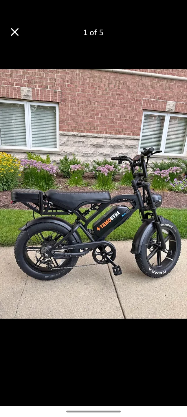 TAMOBYKE Electric Bike - Black
