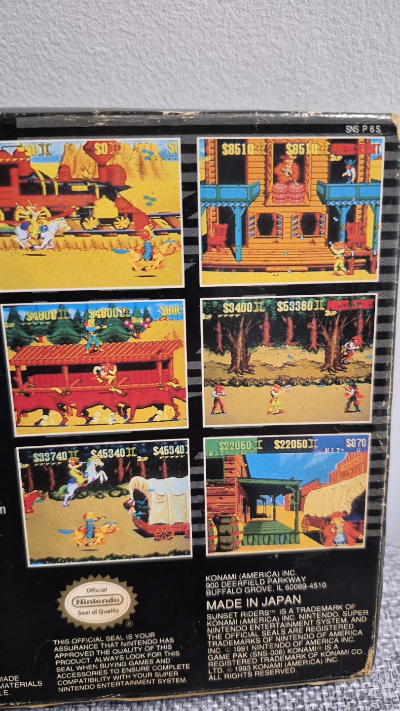 Sunset Riders Super Nintendo Game - photo 4
