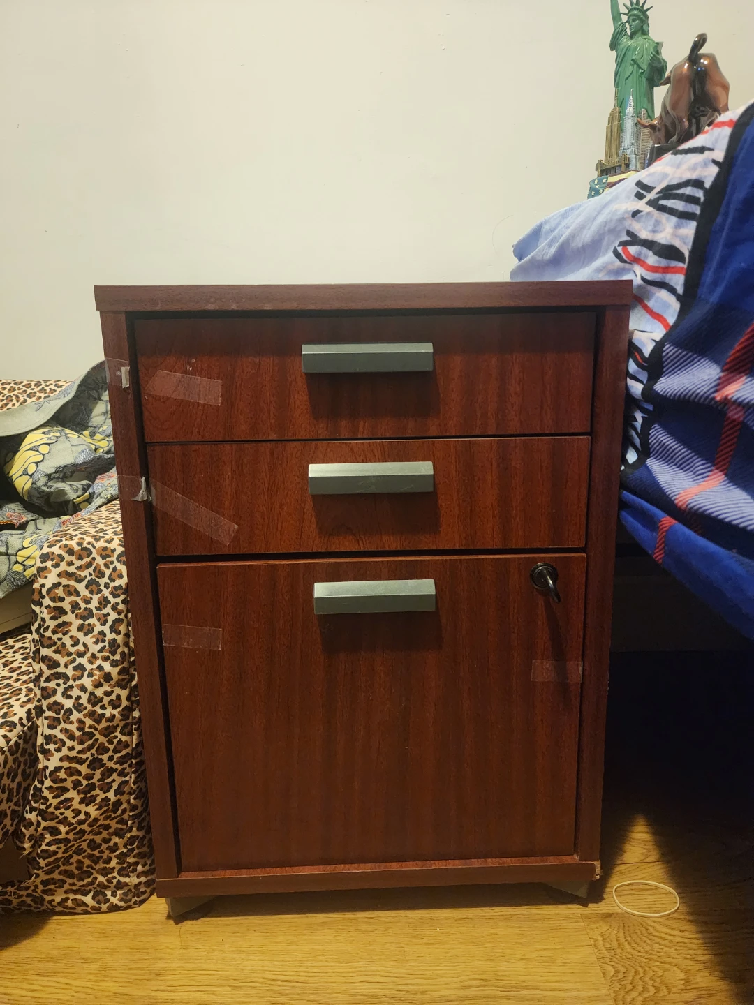 3-Drawer Filing Strong Wooden Cabinet