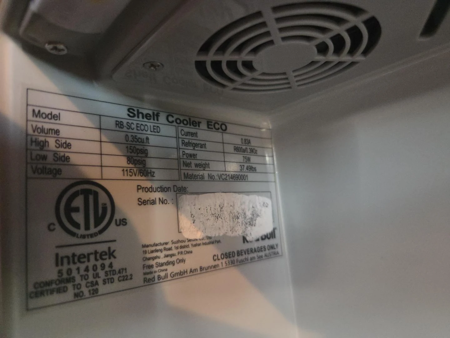 Red Bull Shelf Cooler mini ECO LED - photo 3