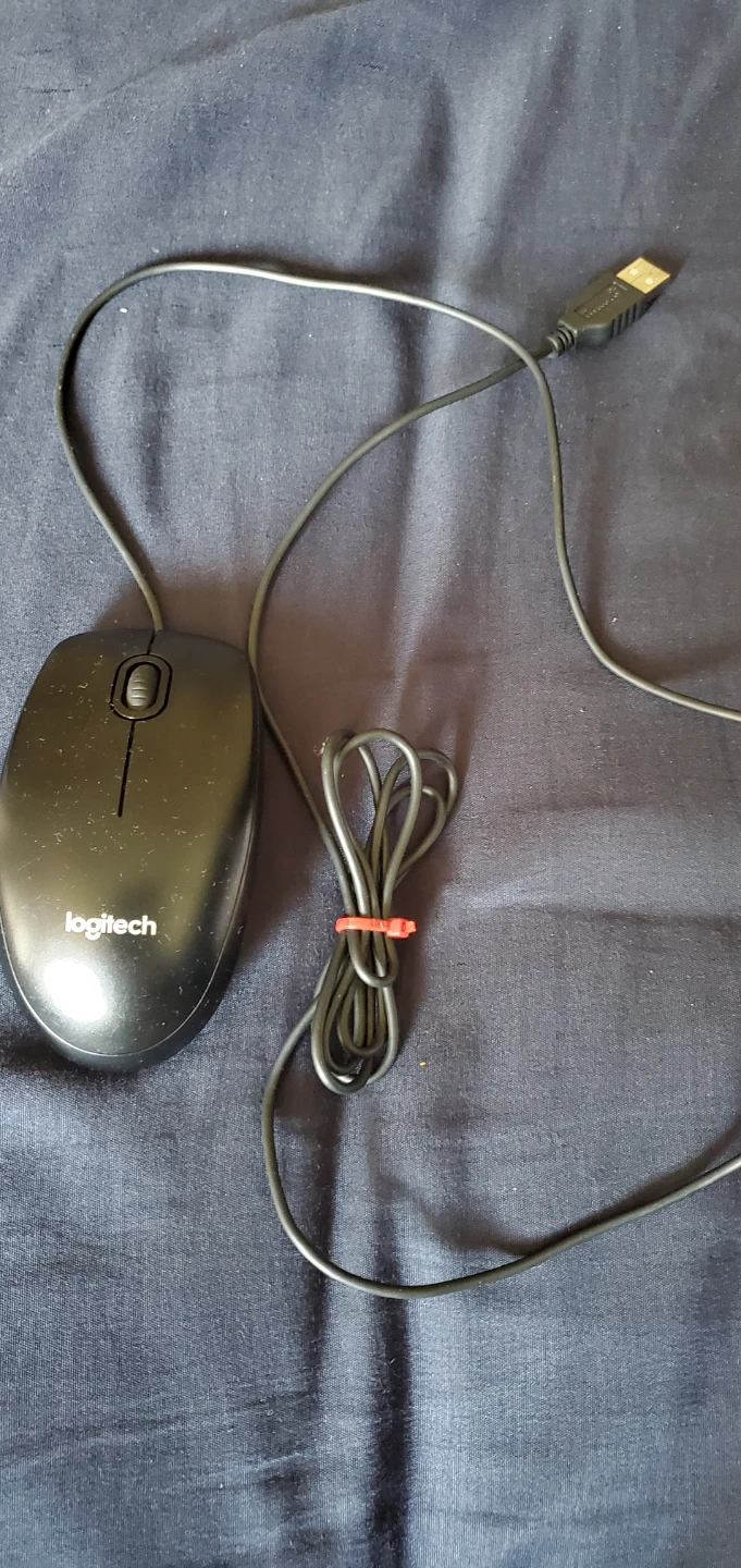 Logitech Black Wired USB Mouse