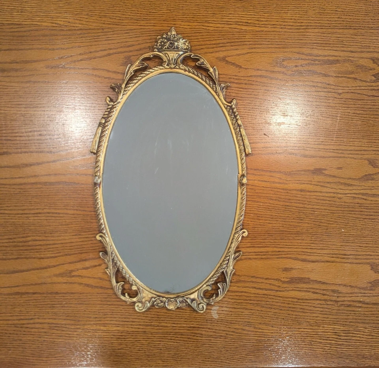 Gold Metal frame mirror. 19/10 inches