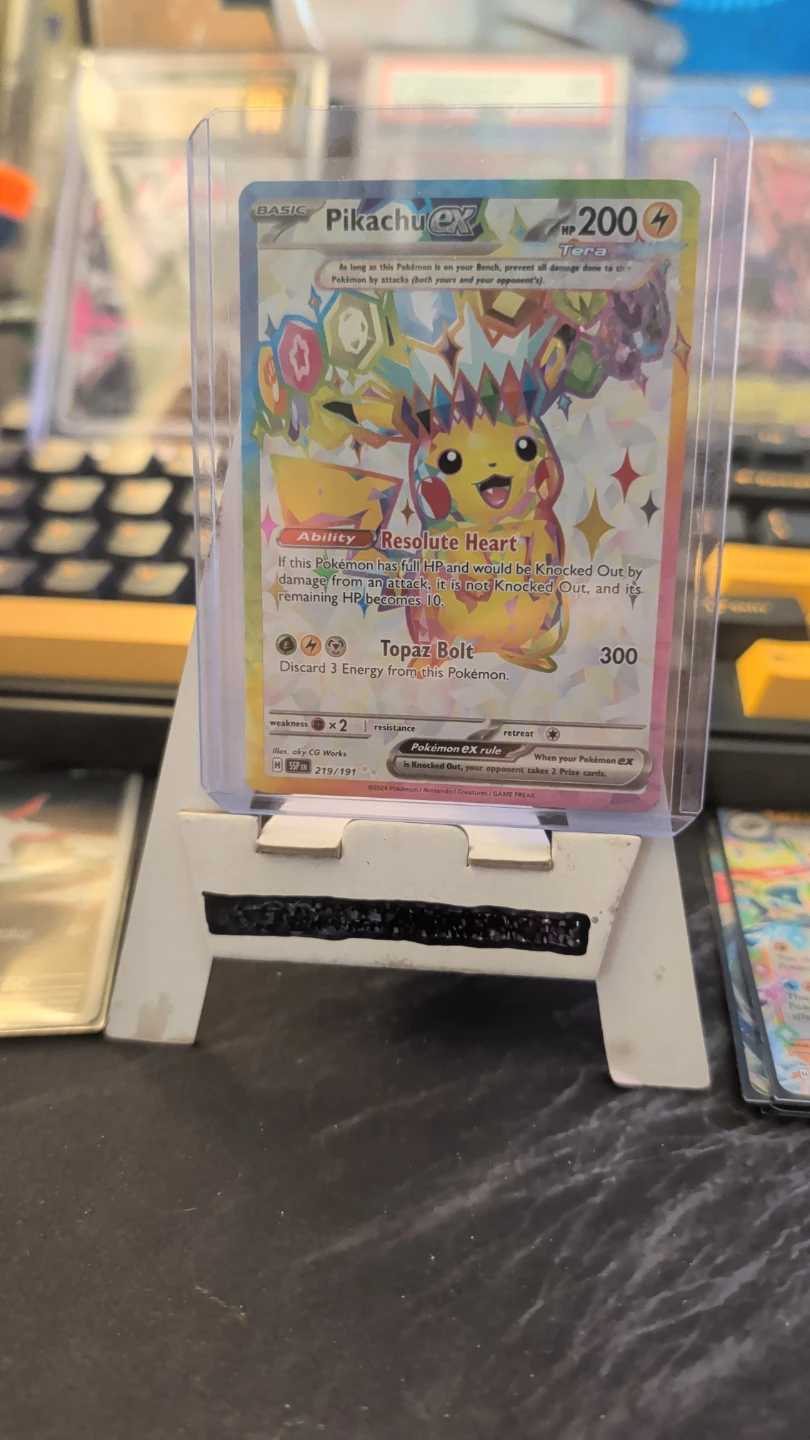Pokemon TCG Pikachu EX Card 201/191