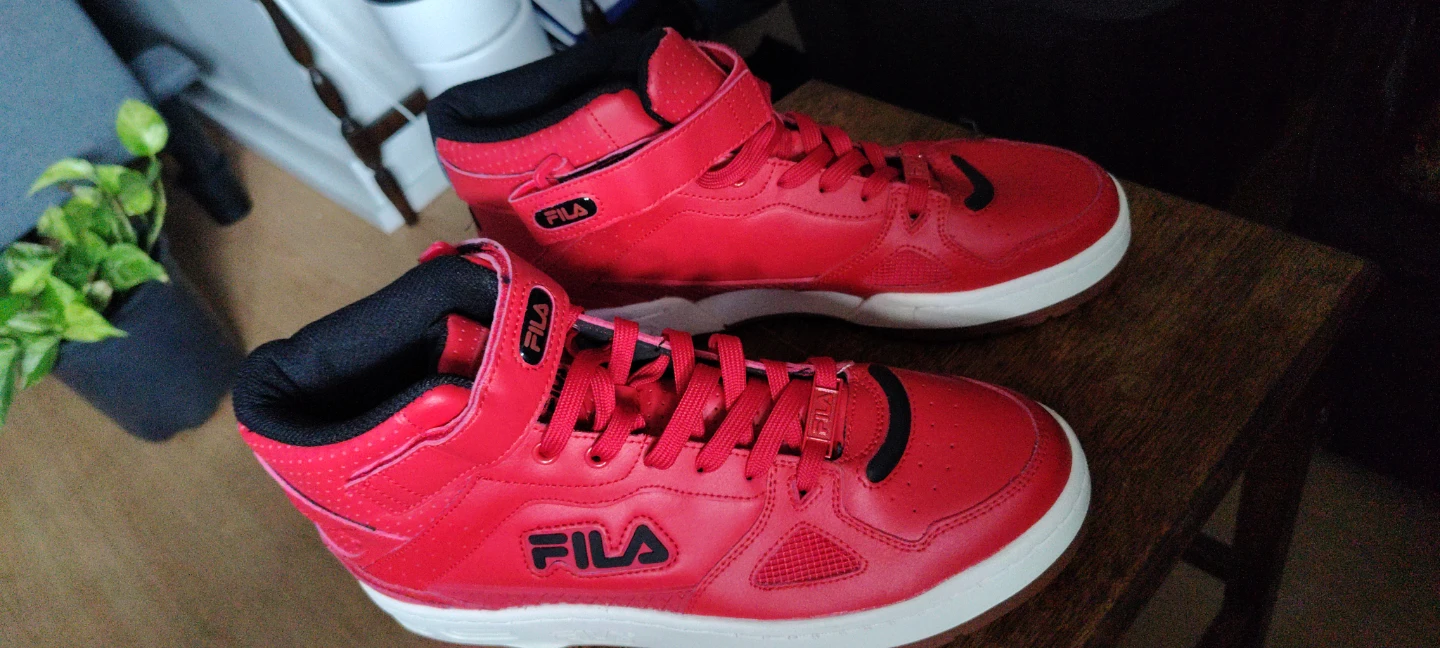 Red Fila Mid-Top Sneakers - photo 2