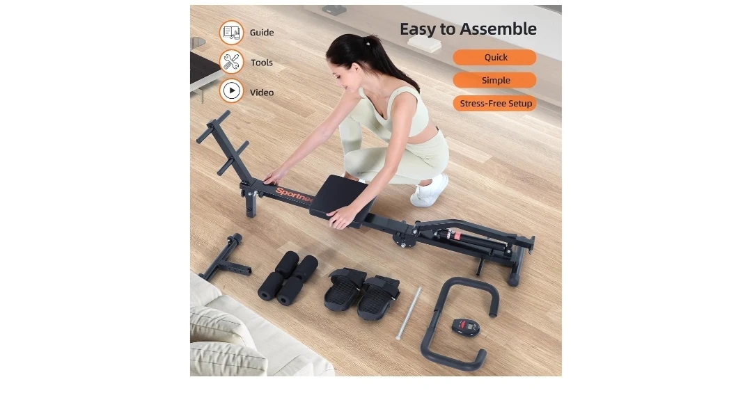 Sportneer Foldable Hydraulic Rowing Machine - photo 3