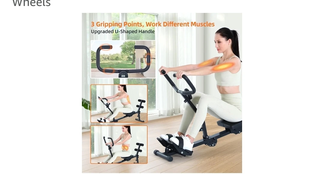 Sportneer Foldable Hydraulic Rowing Machine - photo 4