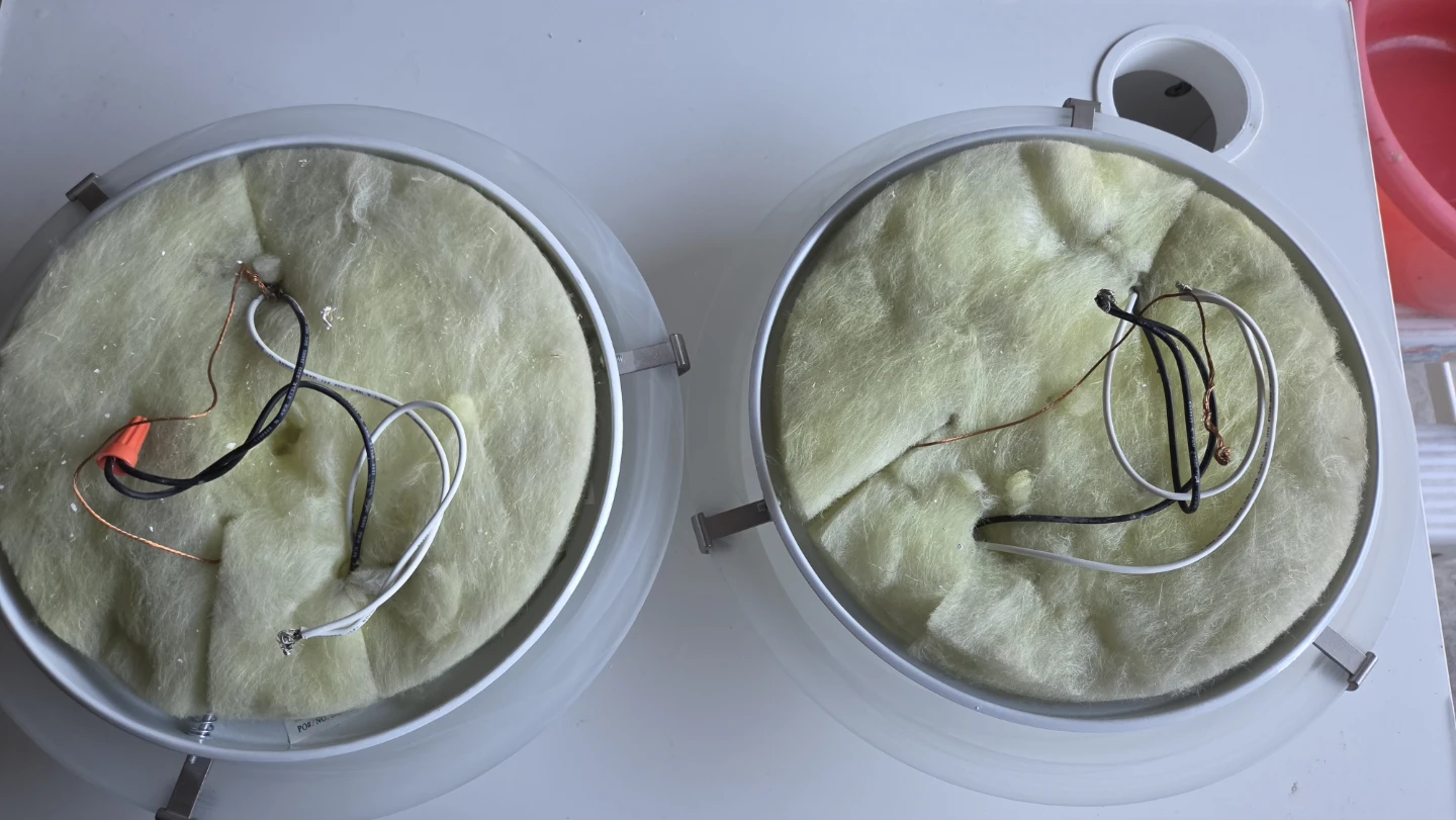 Two Frosted Glass Dome Ceiling Light Fixtures - photo 4