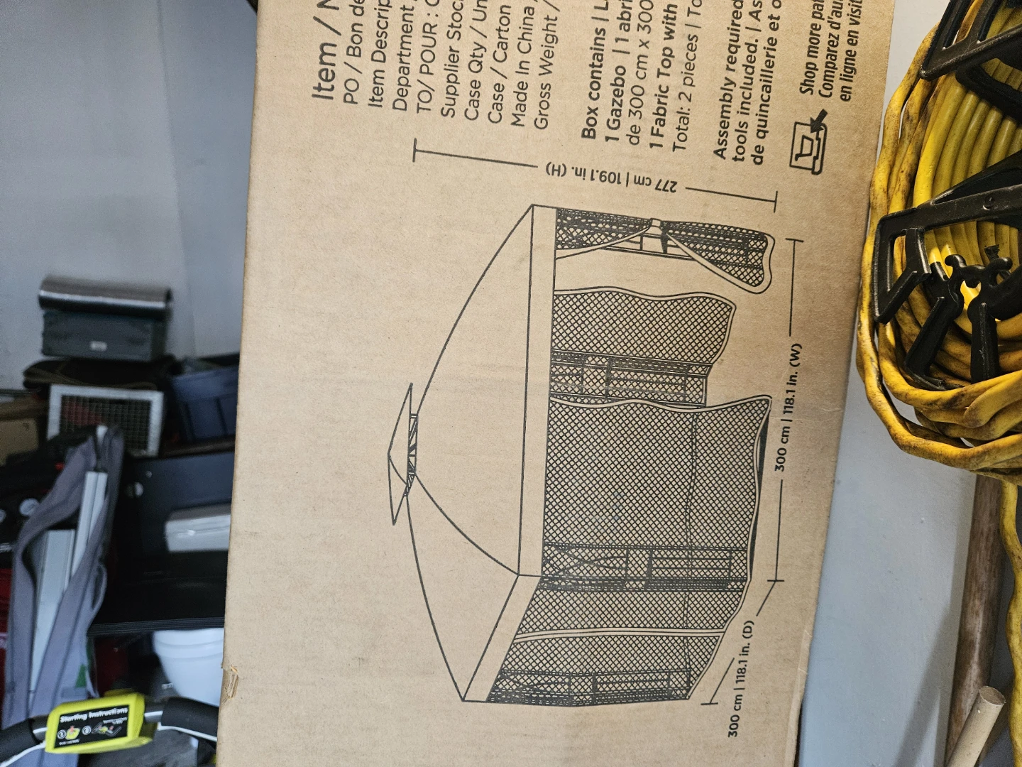 Hometrends Soft Top Gazebo 10 ft. x 10 ft. New- in box - photo 2