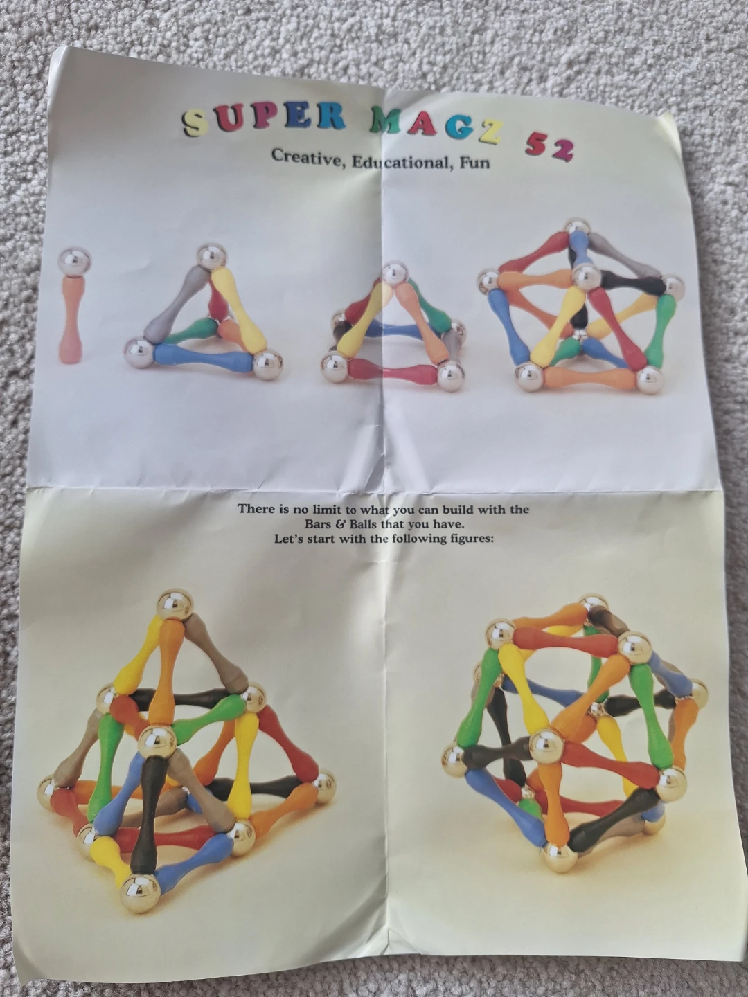Magnetic Building Toy (Super Magz 52)