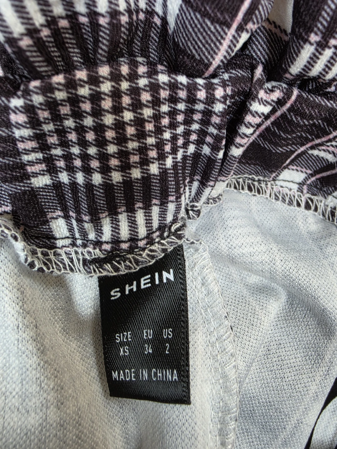 SHEIN Plaid Paperbag Waist Pants XS - photo 2