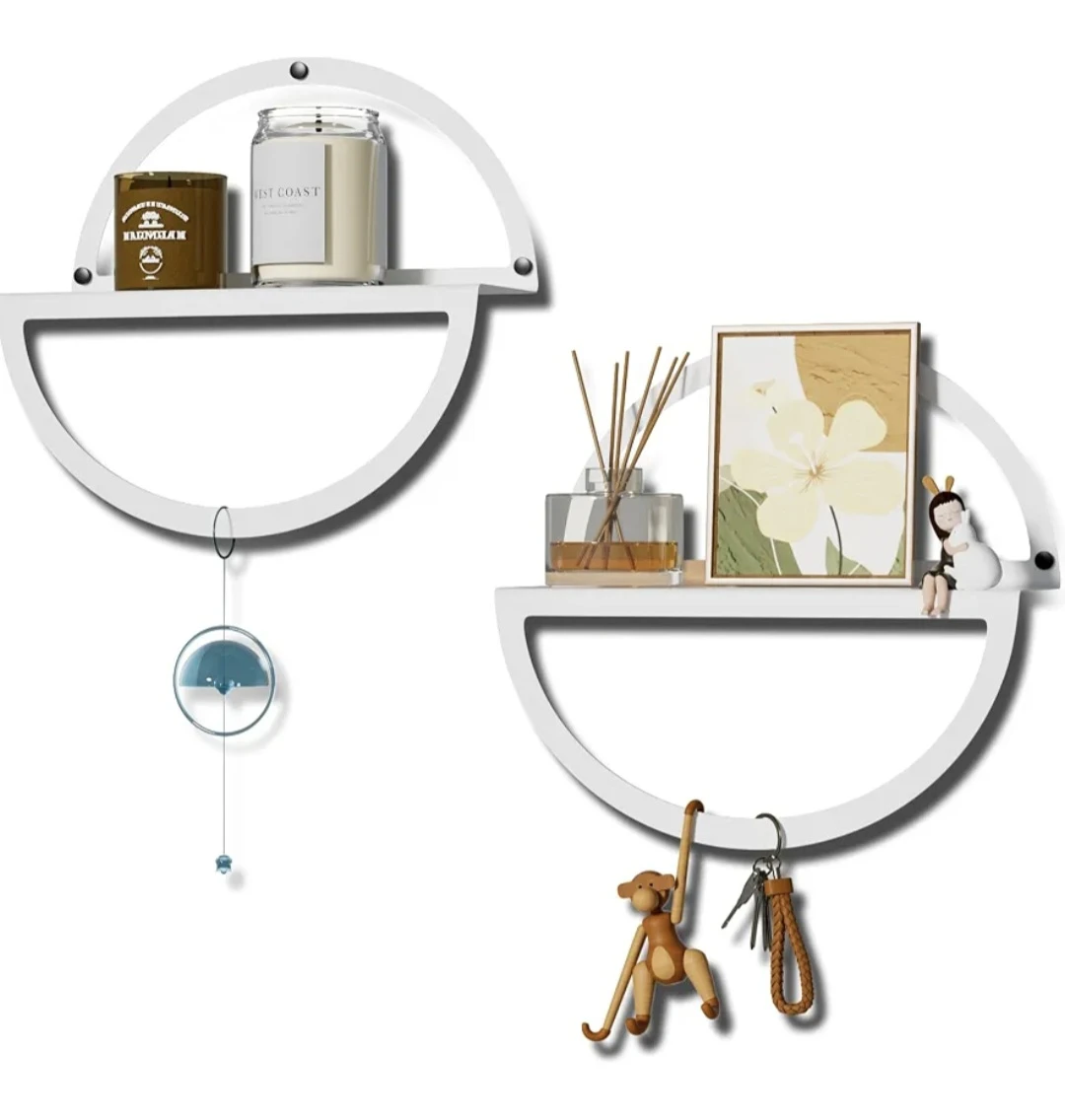 White Floating Shelves (Set of 2)