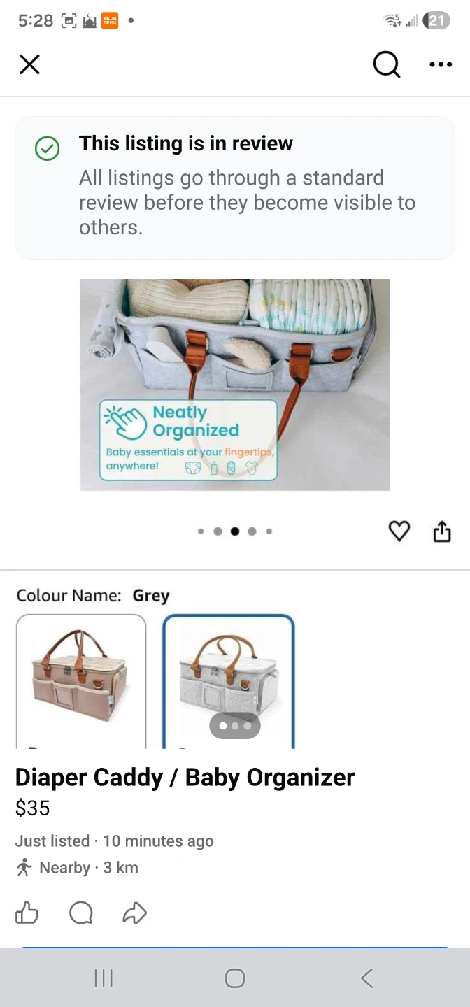Diaper Caddy / Baby Organizer