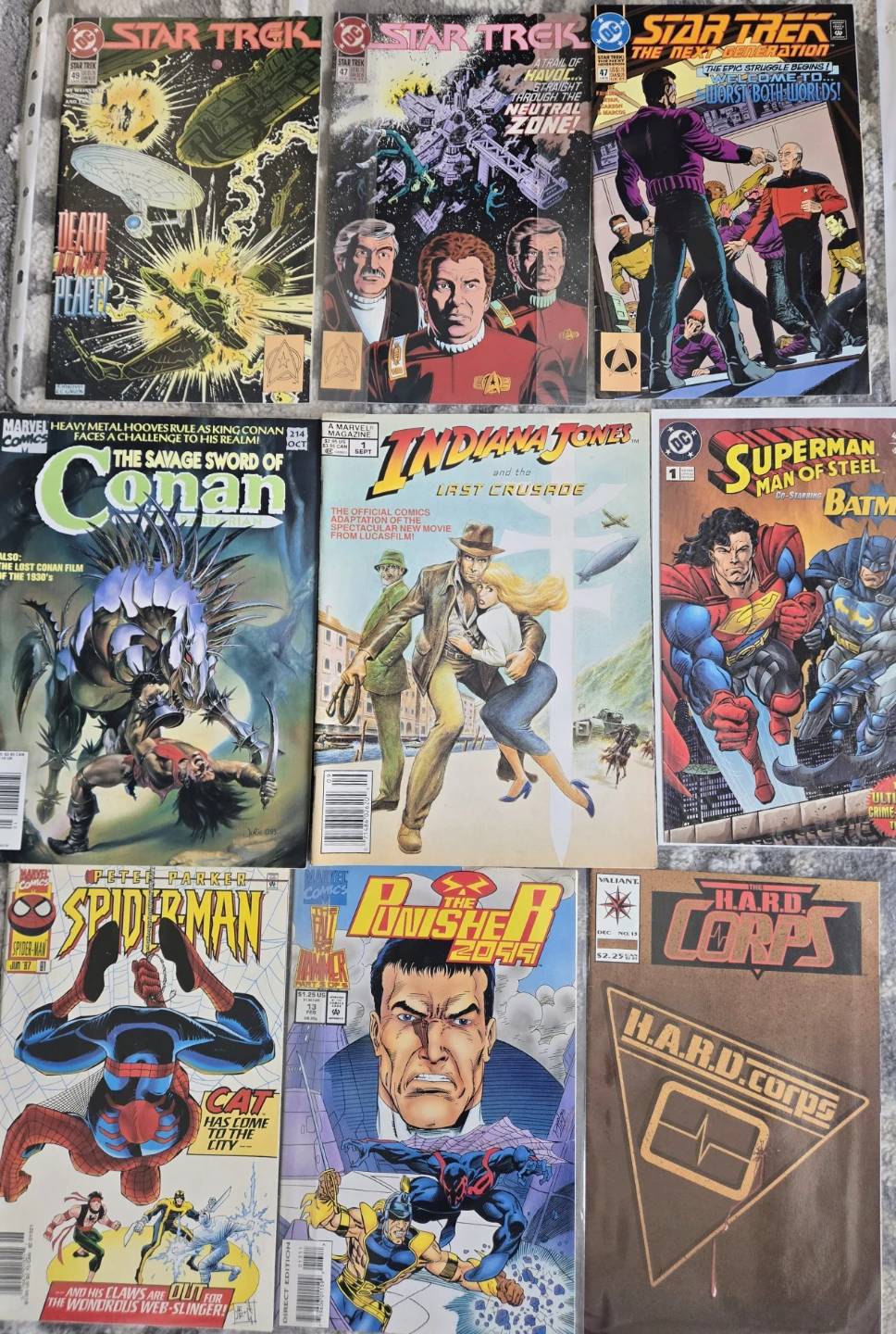 Rare 9 Comic Lot-1995 Kenner/DC Superman Variant