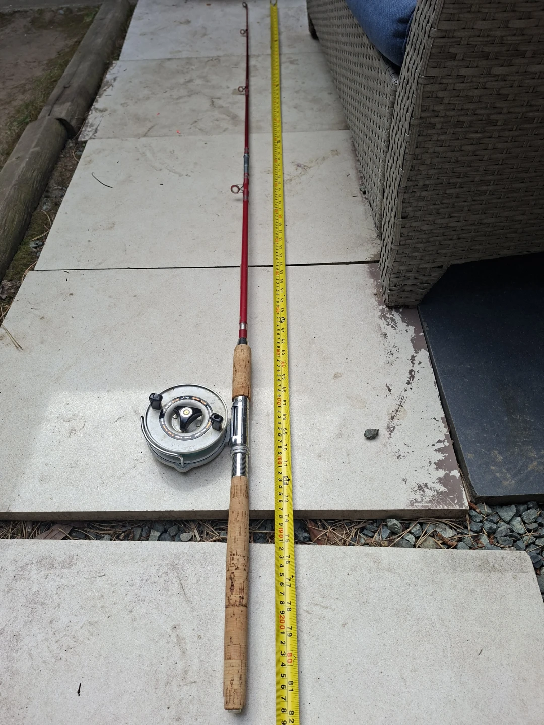 Vintage Daiwa 275 Mooching Reel & Fiberglass Salmon Rod Setup