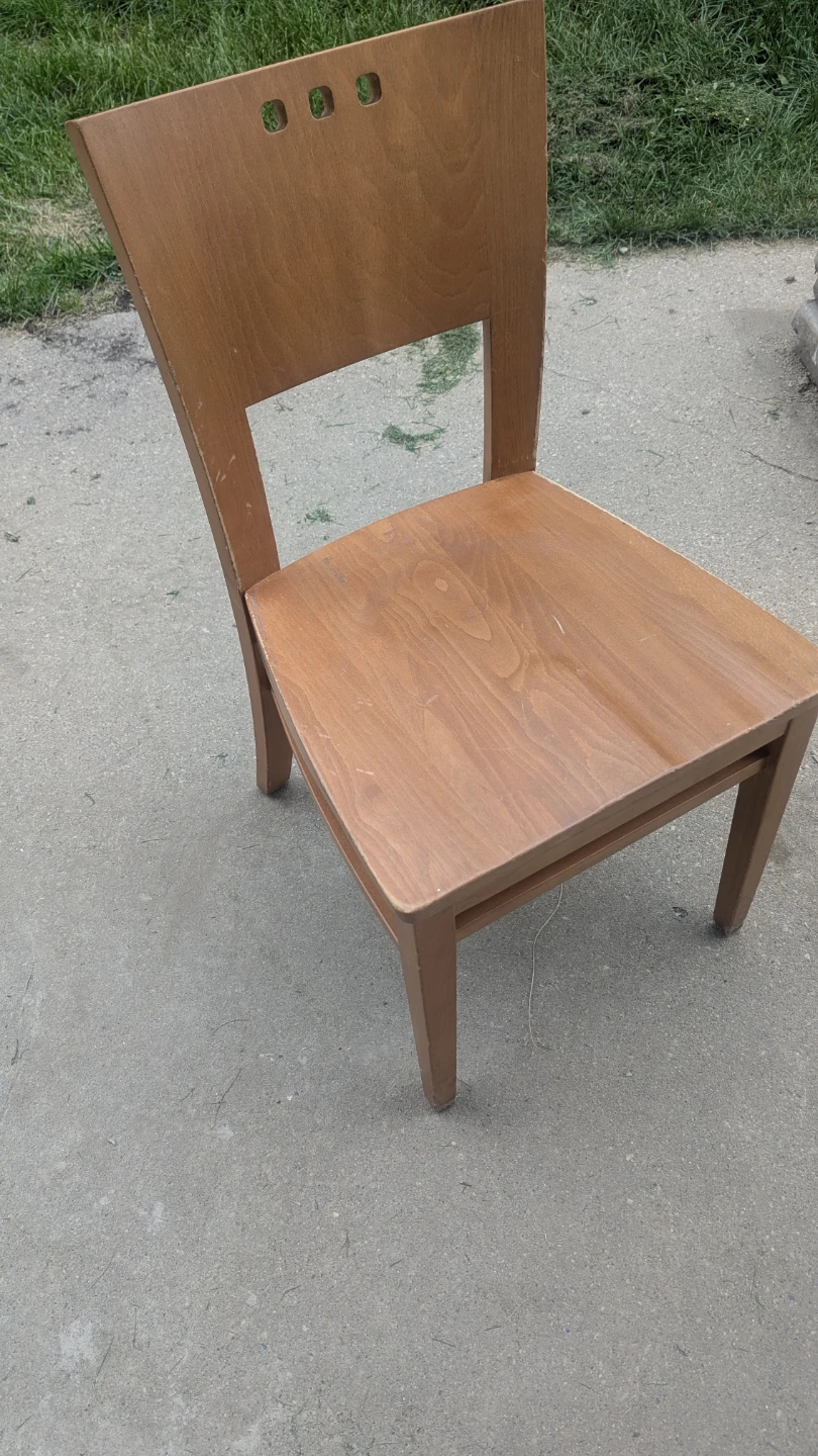 Square Top Table with Bases and Wood Chairs - photo 4
