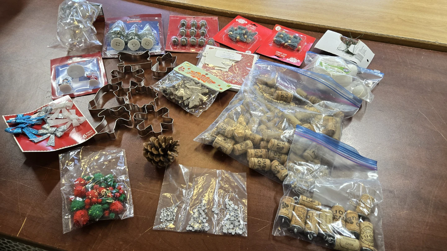 Assorted Christmas Craft Supplies