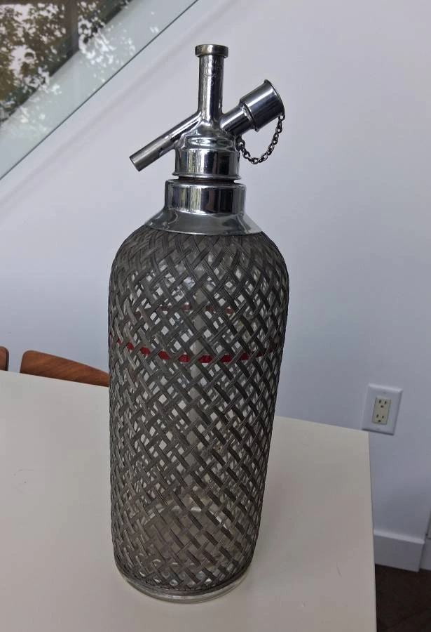 antique decorative seltzer bottle