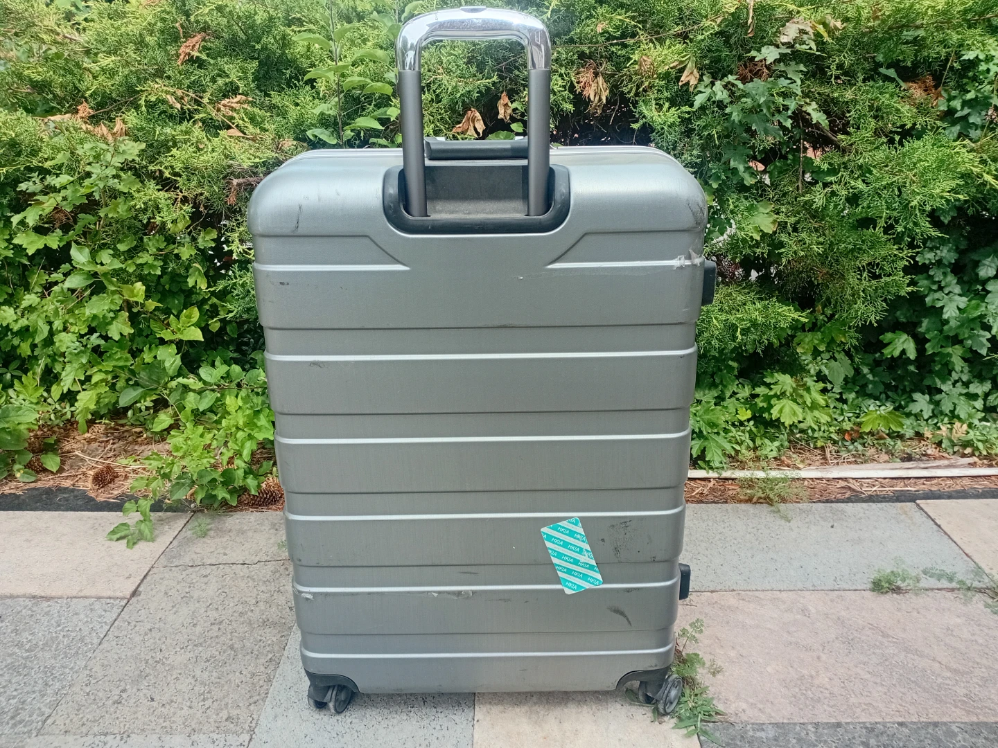 Silver Hard-Shell Spinner Suitcase - photo 2