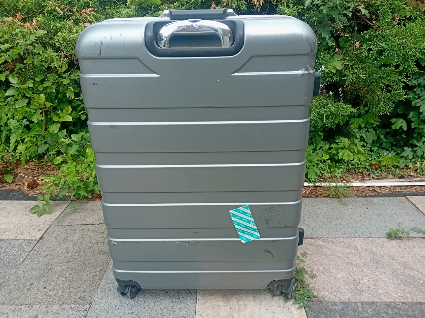 Silver Hard-Shell Spinner Suitcase - photo 3